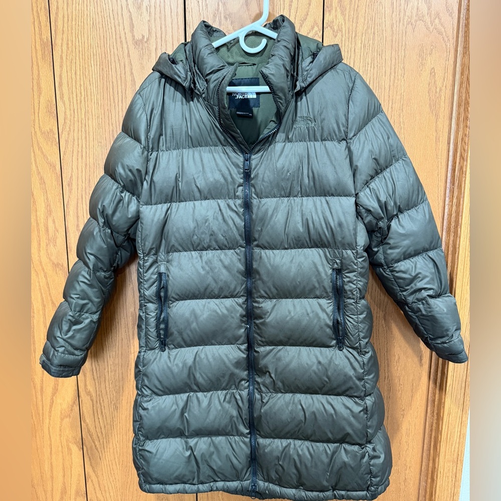 The North Face Knee Length Puffer Jacket